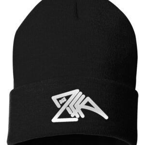 Solid Knit Beanie black cap