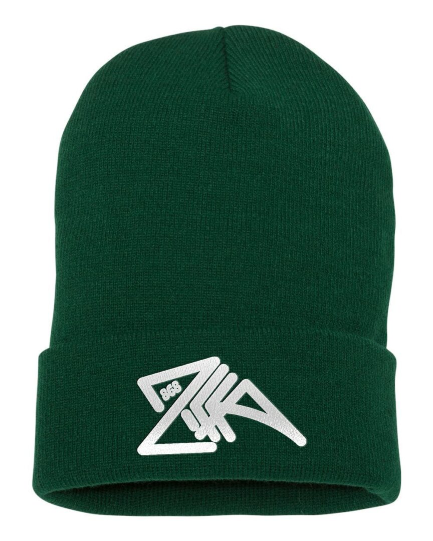 Solid Knit Beanie green cap