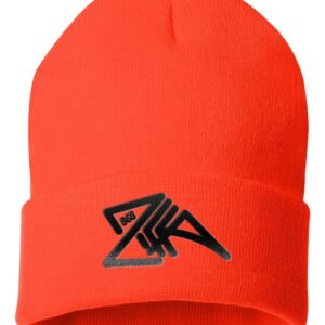 Solid Knit Beanie orange cap