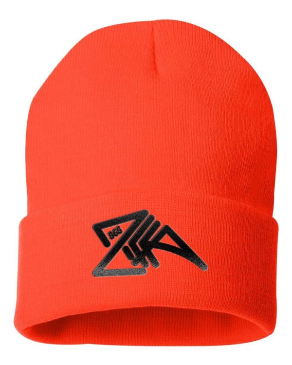 Solid Knit Beanie orange cap