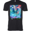Blue Elephant sign Male T Shirt black