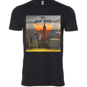 New York sign Male T Shirt black