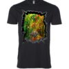Elephants in jungle sign Male T Shirt black