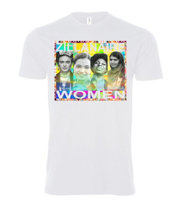 Four women patriot sign Ladies T Shirt white