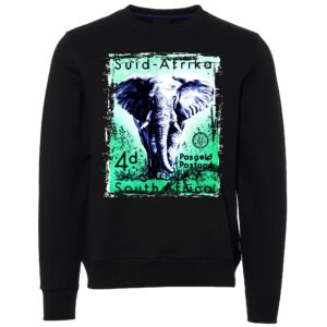 Elephant like cover sign Male Sweater black