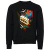 Music radio sign Male Sweater black