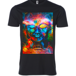 Devi face sign Male T Shirt black