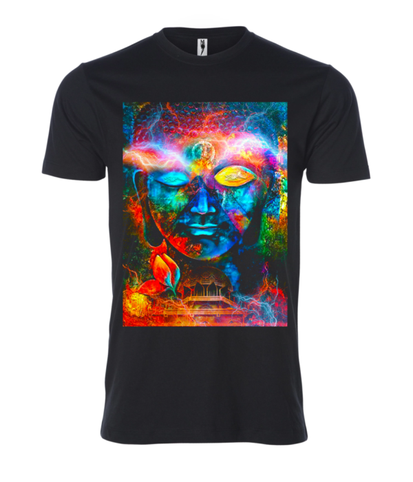 Devi face sign Male T Shirt black