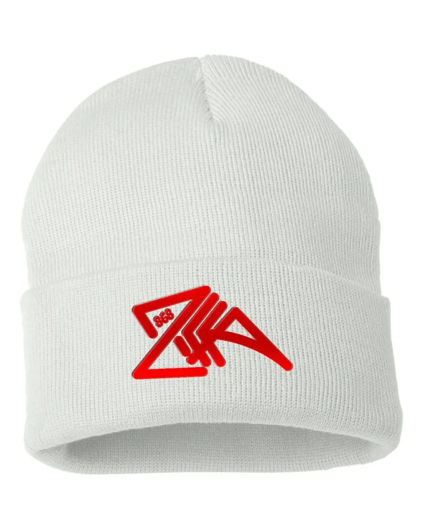 Solid Knit Beanie white cap