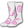 Crew Socks Pink and white