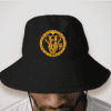 New Era Bucket Hat Black and yellow
