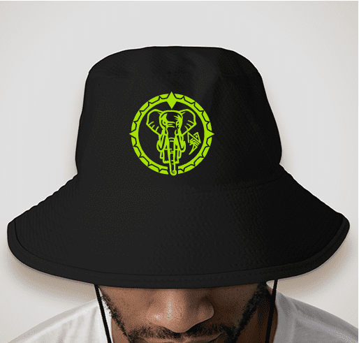 New Era Bucket Hat Black and green