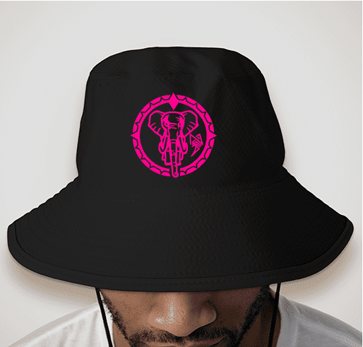 New Era Bucket Hat Black and pink