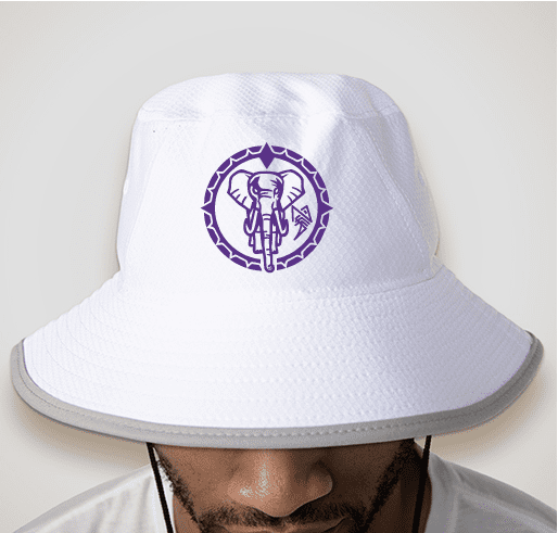 New Era Bucket Hat White and violet