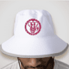 New Era Bucket Hat White and red