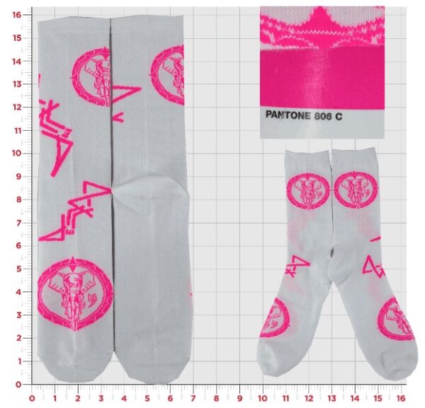 Crew Socks collage white and pink
