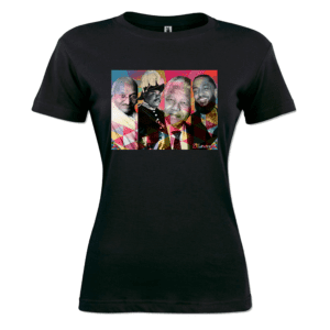 Four men patriot sign Ladies T Shirt black