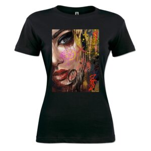 Woman face sign White Ladies T-Shirt