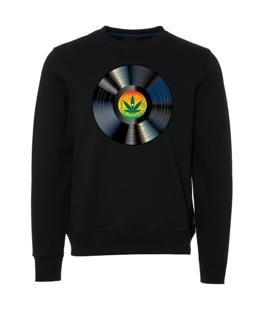Reggae Music sign Male Sweater black