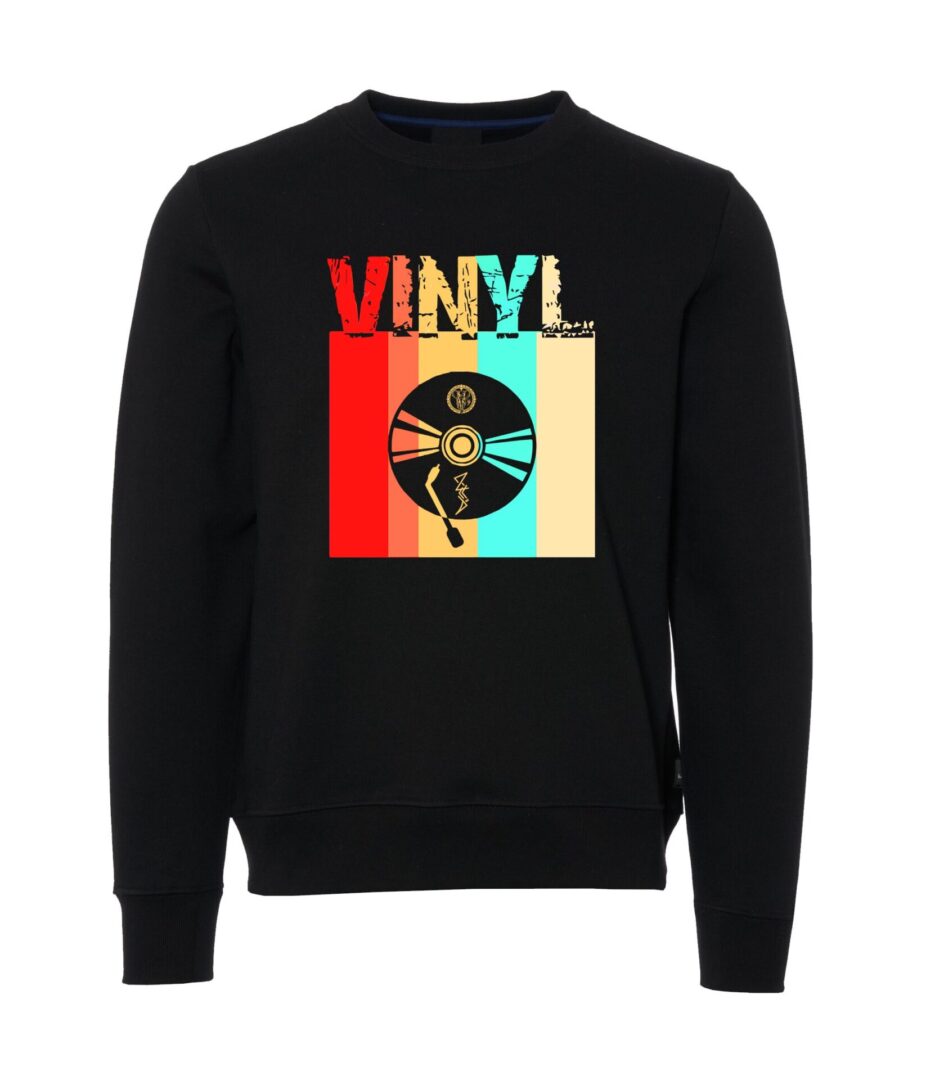 Vinyl sign Male Sweater black