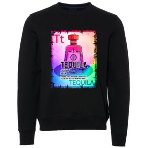 Tequila sign Male Sweater black