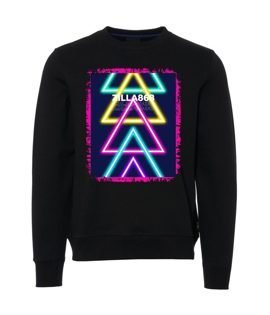 Triangle ladder sign Male Sweater black