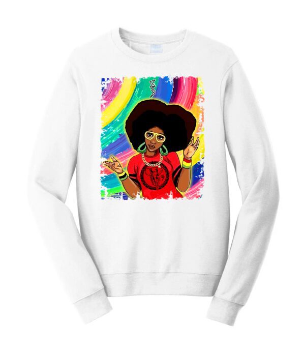Woman with rainbow sign Male Sweater white