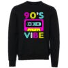 90's vibes sign Male Sweater black