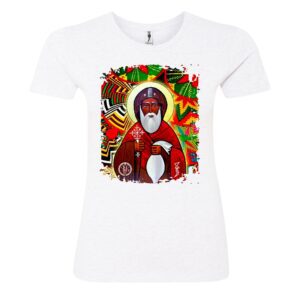 Guru Nank sign Ladies T Shirt white