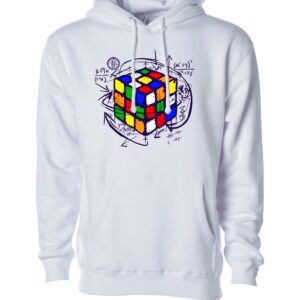 Clorful cube sign White Unisex Hoodie