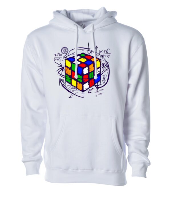 Clorful cube sign White Unisex Hoodie