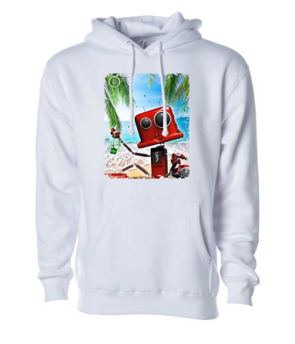 Colorful beach sign White Unisex Hoodie