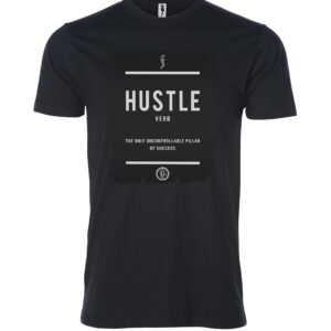 Hustle Verb sign Male T Shirt black