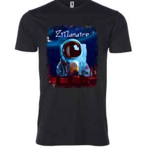 Zillanaire astronaut sign Male T Shirt black