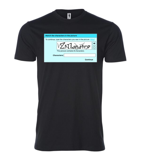 Zillanaire captcha sign Male T Shirt black