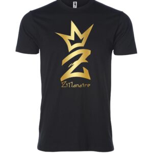 Gold Zillanaire sign Male T Shirt black