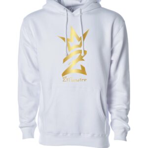 Zilllanaire gold logo sign Unisex Hoodie white