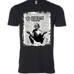 Gandhiji sign Male T Shirt black