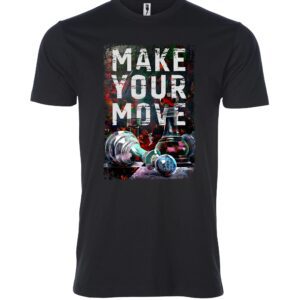 Make Your Move sign Male T Shirt black