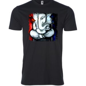 Deva Ganesha sign Male T Shirt black